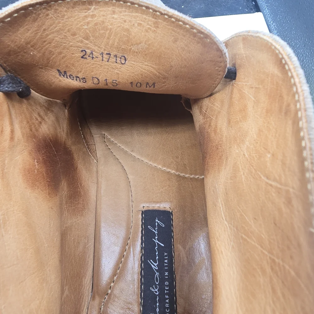 Men's Brown Leather Chukka Boots‎ - Picture 4 of 7